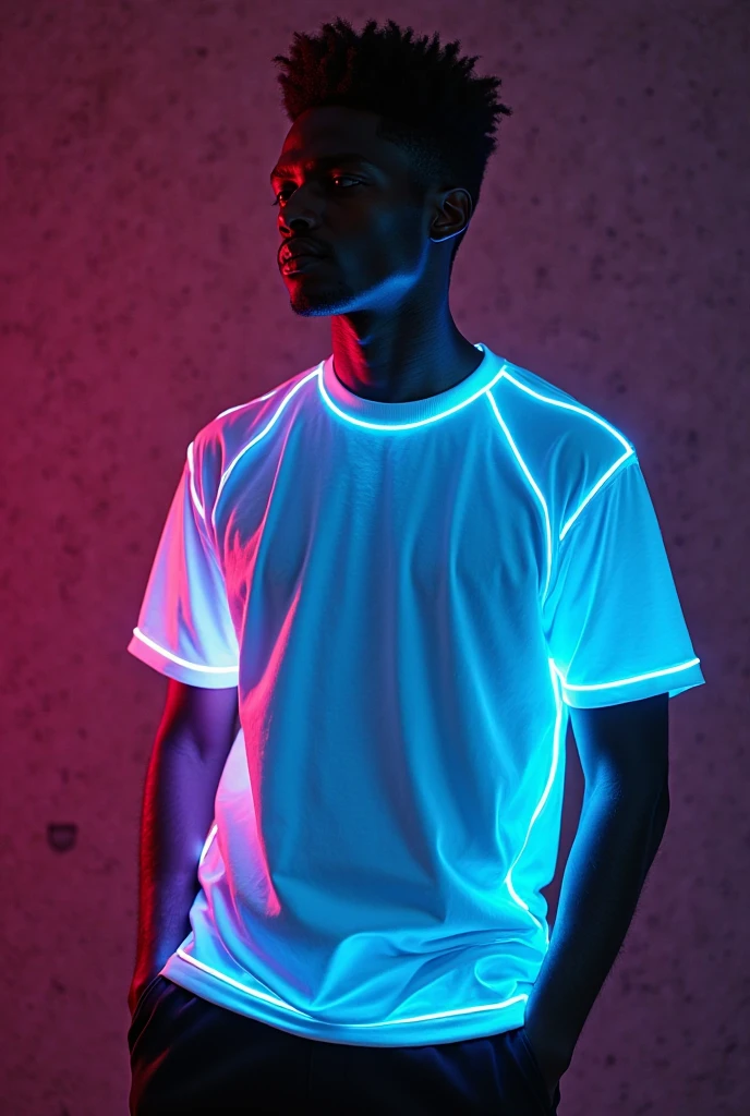 <lora:StringerSDXL_v1-000013:0.72>, profile side view medium body shot man on the beach with a stringer (tank top shirt:1.2), (extreme low-cut dropped armholes:1.2), lighting, neon city lights, side pecs, 4k uhd, dslr, soft light, high quality, Fujifilm XT3