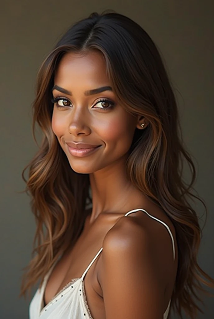 beauty black girl, african etnic, full large breasts, so large breasts