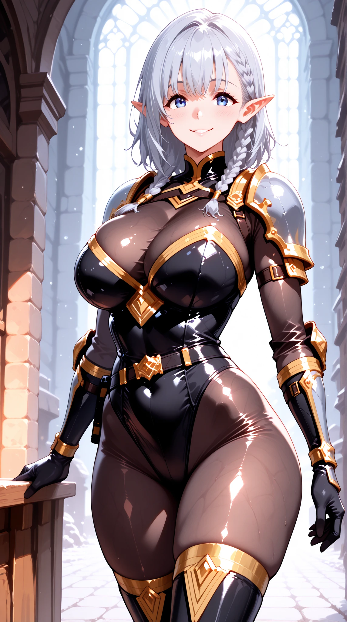 Female knight
Black armor
middle ages
boobs