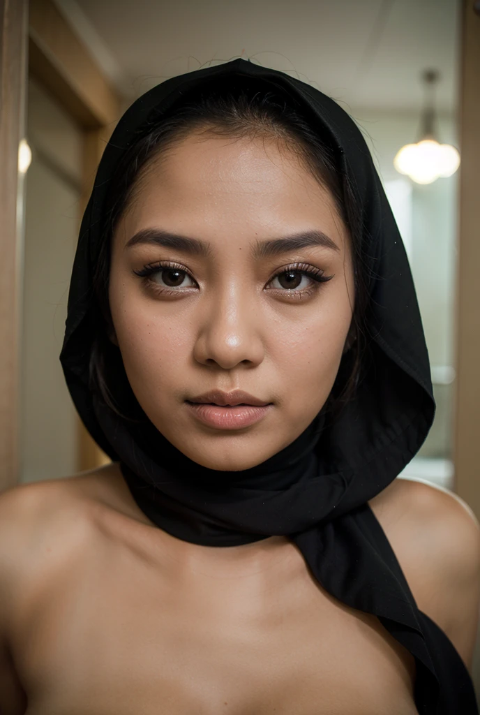 ((thick lips:1.5)), Lace, (Happy smile), (((HIJAB MALAY GIRL))), masutepiece, High quality, UHD 32K, Realistic face, Realistic skin feeling , A Japanese Lady, 8 years old, , Very cute and baby-like face, (((FLAT CHEST))), (Night time at forest), ((look In front  at the camera and SADNESS)), (((FLUORESCENCE))), (((CUTE GIRL))), ((WHITE & YELLOW LIPS)), ((Floral Pattern)) little wearing strapless bra, strapless colorful bra, dark night horror scary place (from behind up) seductive pose