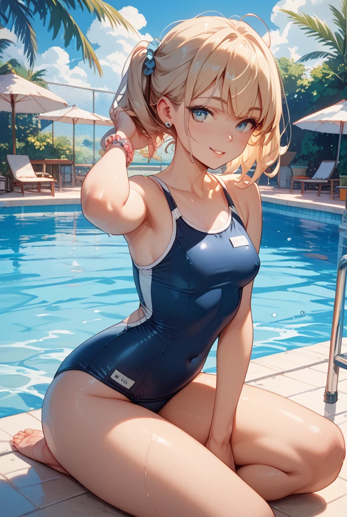 ((Best quality)), ((masterpiece)), (detailed), in a swimsuit