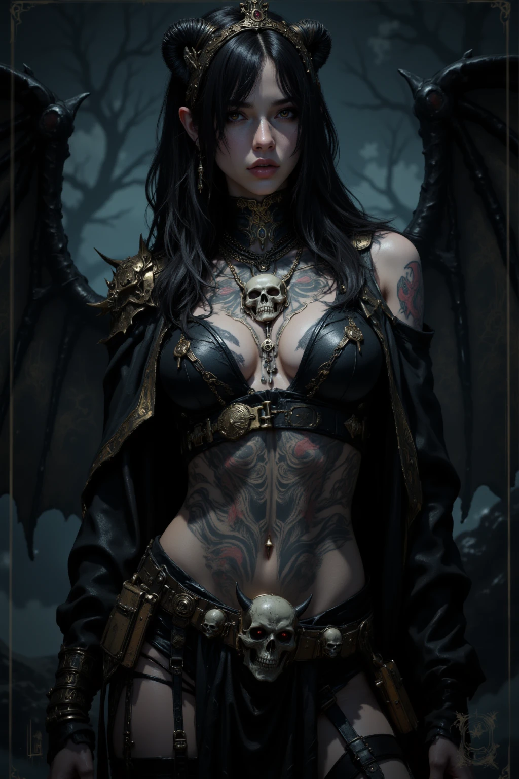 A glamorous Grim Reaper is on the cover、Perfect proportions、large drooping chest、Death、There'There'There's an evil aura coming out、top-quality