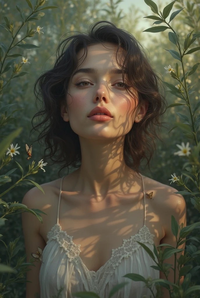 (blurry unfocused faded vintage analog photo, film grain, depth of field, bloom, haze, chromatic aberration, lens distortion:1.6), (slender pale girl in a forest at night, wearing metal armor, surrounded by blooming flowers:1.2), detailed intricate fabric texture, (charcoal black theme:1.3), spiral patterns, soft shiny skin, body freckles, bright, sunny castle, (full body photo:0.8), braids, redhead
<lora:add_detail:1> <lora:3DMM_V12:0.5> <lora:Dreamwave v2.5_8200:0.5>