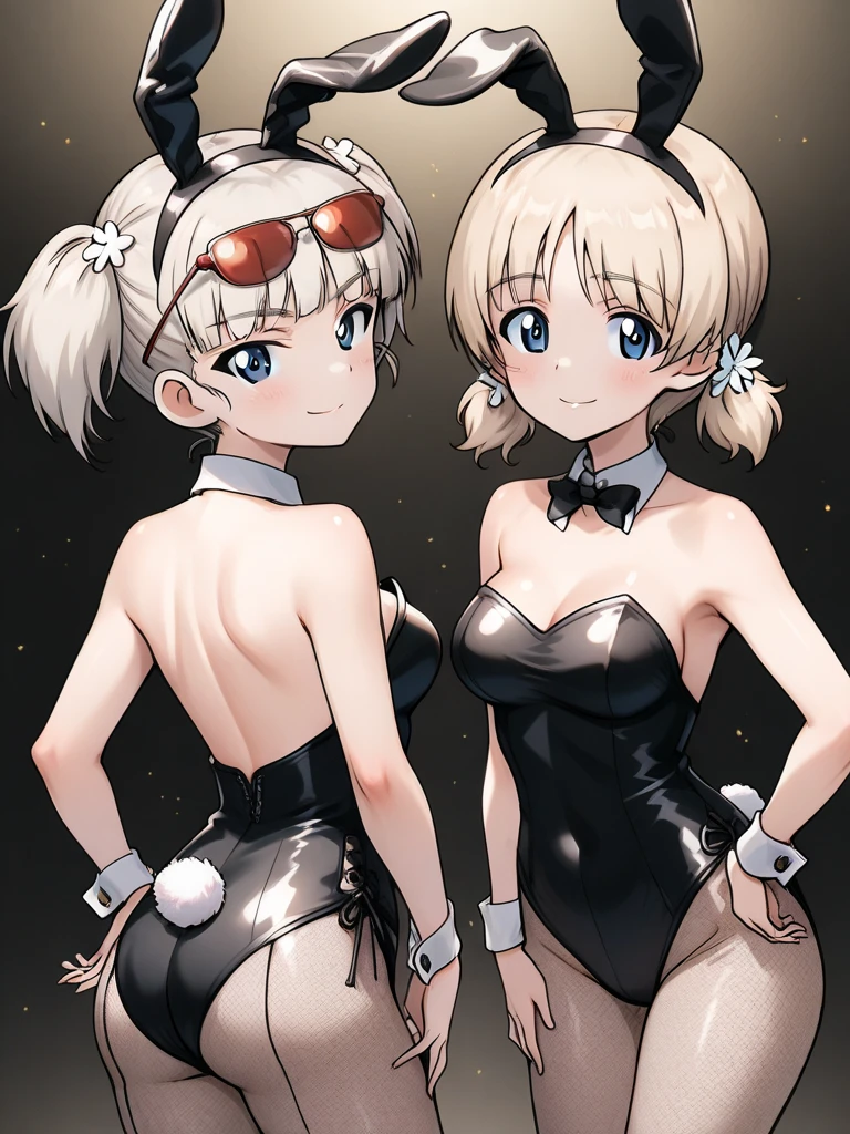 GRANBLUEfantasy,1young_teen_ girl,brown_hair,medium_bob_hair,platina_blond_hair,white_leotard,covered_crotch,thigh-highs,smile,standing,bluesky_landscape_background,slightly_spread_legs,happiness, short_gloves ,solo, r18, navel,relicbuster,short,boots,open_mouth,sitting,knees,blush,shy,bunny_ears,piledriver