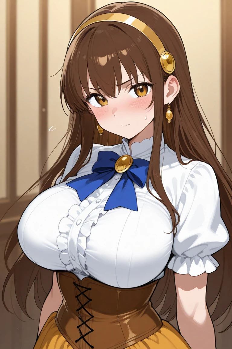 Bare Legs, Brown_hair,Brown_Eye,hair_decorate,hairclip,Side Mao Insult, Single Braid, 1 girl, 20 years,Young women,(((Large Breasts)))Breast sagging、Low-cut(((Cleavage )))、(((Wide hips,)))(((Hourglass figure)))((Long legs)),Fair Finger,Fair long legs,Fair body,Fair Nose,Fair character design, perfect Eye, perfect Face,expressive Eye, looking at the audience, In the center of the image,(Light_Smile:0.5), Official Art,Extremely detailed CG unified 8K wallpaper, perfect Lighting,rich and colorful, bright_front_Face_灯Light,有Light泽的皮肤, (masterpiece:1.0),(the best_quality:1.0), Ultra-high resolution,4k,Super detailed, photography, 8K, HDR, high resolution, absurd:1.2, Kodak Portrait 400, Film Grain, Blurred background, Bokeh:1.2, 镜头Light晕, (Full of energy_color:1.2) (Fair,Big goals_Chest:1.0), (Fair_Face:1.5),(narrow_waist), underwear, Lace