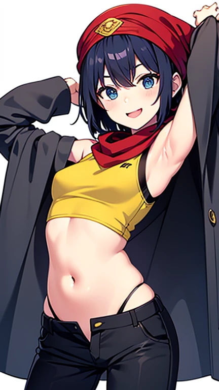 (girl)、((((nudist))))、enjoy、please be shy、Laughing 、belly button、baseball cap、sneakers、hitch-hike