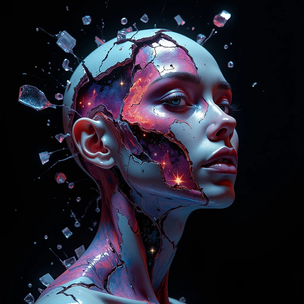 photo RAW,(Face of a beautiful lady, splash effect, Firework, extremely smooth, fluid, light particles, dreamy, shimmering, dreamy glow, y alberto seveso, strokes, paint dripping, oil painting, heavy strokes, paint dripping, Burgundy and dark_blue colors), masterpiece, award winning photography, lighting, perfect composition, high detail, hyper realistic,dramatic lighting, epic