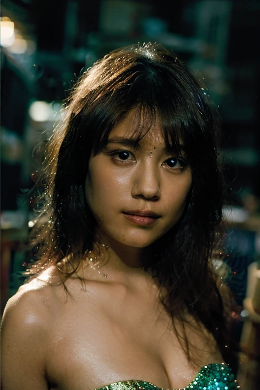 8years old、looking at the viewers、、realisitic、女の子1人、a small face、、cowboy  shot、Narrow and cramped room、Camisole、、Japan's Red Light District、((Prostitutes))、(during daytime)、