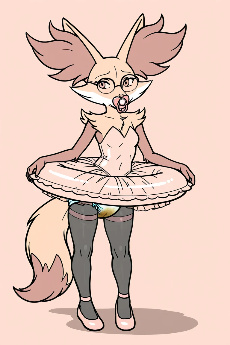 Arctic fox as a a boy undergoing feminization
