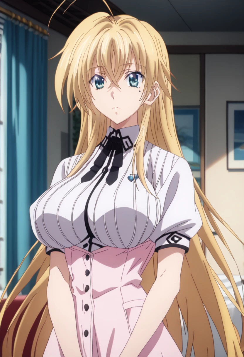 Grundlegendes Aussehen: Marin is a pretty, energetic schoolgirl with long, welligen, dunkel blonden Haaren und leuchtend rote Augen
1
11
. Sie hat eine schlanke Taille und helle Haut
2
. Their natural eye color is bright red n, but she almost always wears red contact lenses
2
.
Pose: Marin springt in die Luft, lifted up with her hands and slightly stretched back, to express dynamism and energy
6
. Their legs are in the air and their feet are also in the air, um den Eindruck eines Sprungs zu erzeugen
6
.
Kleidung: Marin wears her school uniform, the one made of a white blouse, einem kurzen, dunkelblauen Rock, einer lockeren Krawatte und kniehohen Socken besteht
14
. She often leaves the top buttons of her blouse open and wears her tie loosely, um bequem zu sein
1
.
einfachen, stilisierten Hintergrund verwenden, der den Fokus auf Marin und ihre Pose legt. You can also use elements from the world of "Mein Dress-up-Liebling" oder allgemeine Anime-Themen verwenden, um den Hintergrund interessanter zu gestalten.
To make the image as accurate as possible, empfehle ich Ihnen, sich auf offizielle Bilder, Szenen aus dem Anime und Fan-Artworks zu beziehen, to get a feel for Marin's look and style