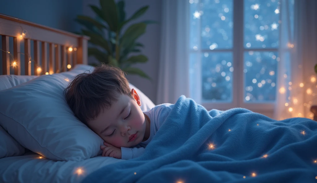 A boy sleep in the crypto currency