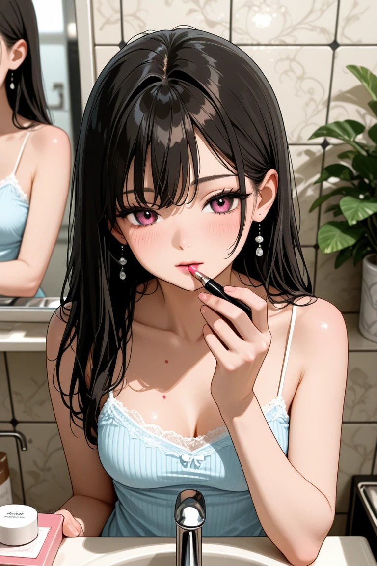 ((Highest quality)),(超High resolution),(Very detailed),(Detailed Description),((The best CG)),(masterpiece),Ultra-detailed art、(Highest quality、8k、32K、masterpiece)、(Realistic)、(Realistic:1.2)、(High resolution)、Very detailed、Very beautiful face and eyes、1 female、Tight waist、Delicate body、(Highest quality、Attention to detail、Rich skin detail)、(Highest quality、8k、Oil paints:1.2)、Very detailed、(Realistic、Realistic:1.37)、Bright colors、Beautiful Japanese Women、Detailed face、Smooth Skin、(masterpiece:1.2, Highest quality), (Realistic, photoRealistic:1.4), Beautiful illustrations, (Natural Side Lighting, Cinema Lighting), Depth of written boundary,
1girl, lips, NUDE, nipples,
sexy lips, sidelighting, licking popsicle,pouring on breast,
sweat,