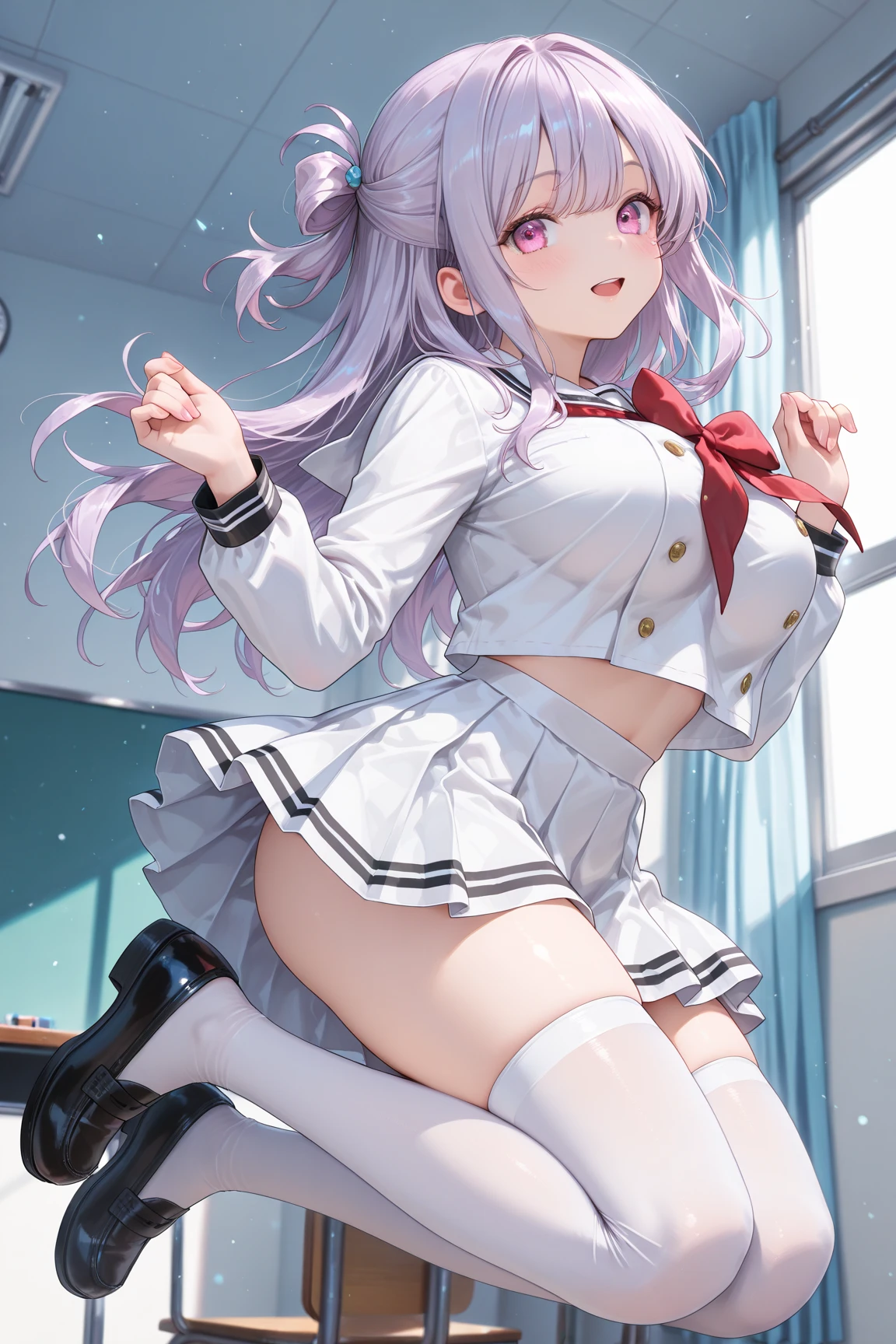 8K、masterpiece、Japanese、Woman wearing glasses、Neon(nod)、from the front、smile、Childish、Small breasts、See-through underwear、night、Bedroom、Show your underwear、mini skirt