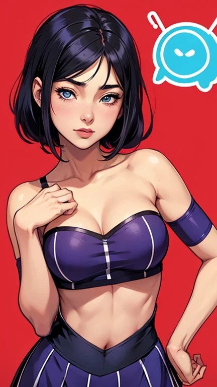 nsfw, (masterpiece:1,2, best quality), (magazine cover), (colorful Magazine cover with lots of text), brilliant colorful paintings, Comic cover style, glamorous, seductive, stylish, chic, high-fashion, alluring, elegant, trendy, fashionable, radiant, head-turner, dazzling, sophisticated, stunning, dramatic, bold, A Japanese-mix gravure idol who is 20 years old, (She has a kawaii, doll-like appearance with a  and slim yet fit body), ((With her busty D-cup breasts and expressive eyes)), she's a head-turner, Her makeup is always perfect, enhancing her natural beauty, (((She's seen posing for a photoshoot in a sexy lingerie set with a garter belt, matching bra, and panty lingeries in a striking neon pink color))), (highly detailed:1,2)