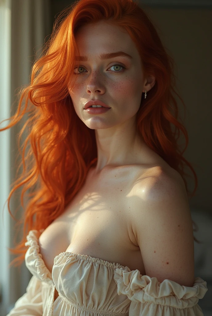 Naked redhead girls sexy look