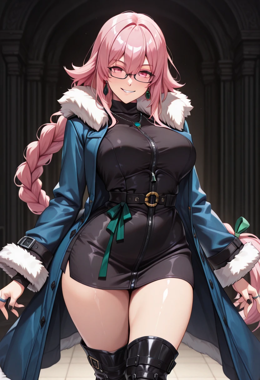 intricate details, cinematic light, 1girl, high resolution illustration, (masterpiece:1.5), (best quality:1.2), (beautiful background:1.2), detailed background, standing, pantyhose, coat, tomoe_(blue_archive), <lora:tomoe_(blue_archive):0.7>