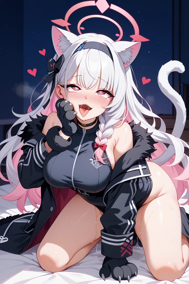 NSFW,masterpiece,Highest quality,High resolution,Super detailed,Shirakami Fubuki\(Hololive\),Gray Hair、One-sided braid、Ahoge、Earrings、Fox ears,Fox Tail,(Leather leotard),High leg,Open crotch,(Body Harness),Micro Mini Skirt,Fishnet tights,Embarrassed,Frustrated face,Lust,blush,Expecting face,(Ahegao),Smirking face,Love Hotel at Night,Luxurious Room,sofa,low table,sake,chandelier,(To flatter),want,Streaks,(Sex slave),(Middle-aged men),A man puts his hands on her waist and hugs her,Having sex,Insert,Creampie,heart,Surrender,Wet,Leg spread,(Squirting)