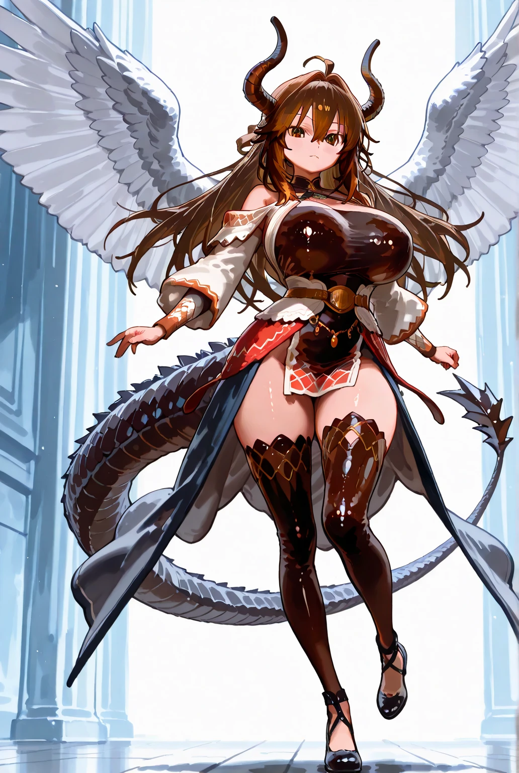 1((Pregnant Woman))((Close your eyes))((Restful face))Girl with a troubled face、nightcity、Sateen、Kimono without sleeves、A dark-haired、Holding a weapon with blood on it、Looking at the camera、Cherry blossoms are dancing,Unusually resistant、red blush、Pleasant face、shrine maiden、valkyrie、Angel wings、a navel、sideboob barbosa、with an intricate、Particles of light、thighs thighs thighs thighs、shinny skin、Perfect litthing、1girl in、looking at the viewers、Winged headgear、pelvis curtain、A smile、(masterpiece)、(top-quality)、Very gigantic-breasts、maternal、Porcelain Skin、Very long hair、hair wavy、Royal sister,femele,A queen,putting on a crown,There are a lot of golden lightning around,sitting in a throne,Bangs cover the eyes,Black Suspender Socks,Black Lace Top,,High jump,Grab Erlang's leg,,Black Silk Top,married woman,mothers,domineering,smil,The corners of the mouth are raised,Red and gold eyes,Black silk erotic underwear,Black top,Black Silk Gloves,I have a gorse tattoo on my chest and thigh,There are many golden dragon scales on the arms,There are many golden dragon scales on the neck,Bright eye,dragon eyes,Snake's Eye,Upright pupils,There are golden stripes on the clothes,There is a golden pattern on the clothes,The socks have a golden pattern,tall figure,Expose the outside of the chest,Twisted blade hanging over the shoulder,Larger breasts ,With elongated dragon horns,Giant Golden Dragon Wings,Giant Golden Dragon Wings,Huge golden dragon wings as big as a body,The body is covered with huge golden dragon wings,golden pupils,Just a pair of wings,large wings,The biggest dragon wings,The biggest dragon wings,There are golden scales on the neck,Fingers are golden dragon claws,The elongated tail of the golden dragon、1girl in、nightcity、Sateen、Kimono without sleeves、A dark-haired、Holding a weapon with blood on it、Looking at the camera、Cherry blossoms are dancing,Strong best quality, (Extremely detailed: 1.5), masutepiece, 超A high resolution,(photographrealistic:1.4), 1 beautiful girl,