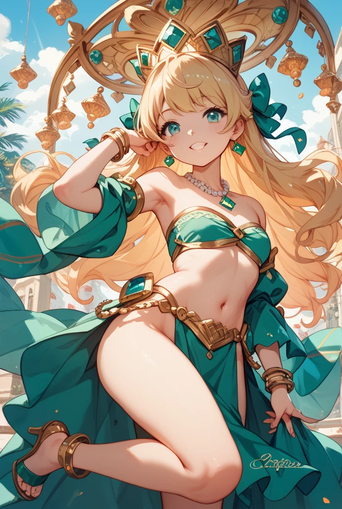 ((Finest quality)),(超A high resolution),(ultra-detailliert),(Meticulous portrayal),((Best CG)),(Finest works of art),Ultra-Precision Art,The art of astounding depiction, ((Samba Parade:1.5)),Tropical Sun:1.5,parade:1.5, (1人の女性:1.5),a smile,
