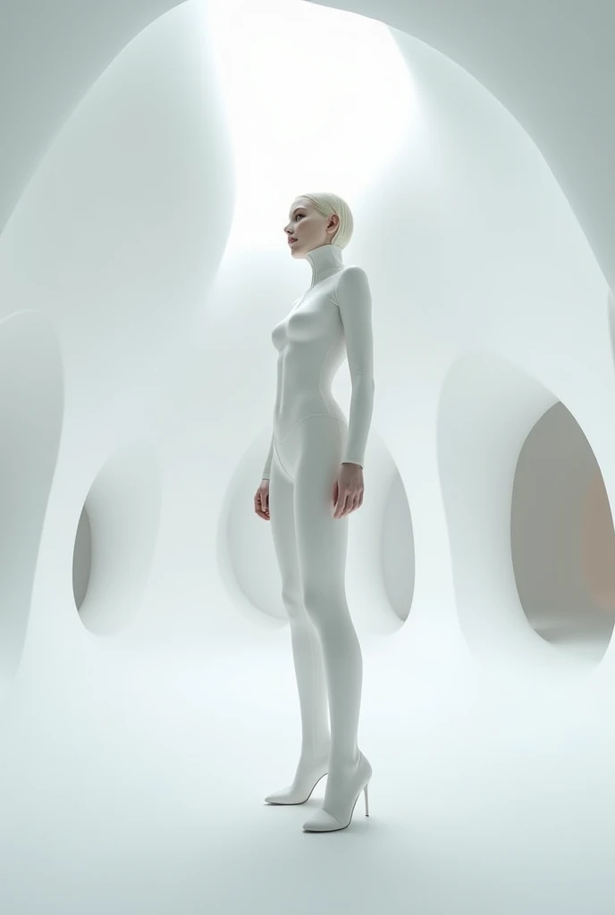 a group of preformed human androids, featureless, genderless, faceless
