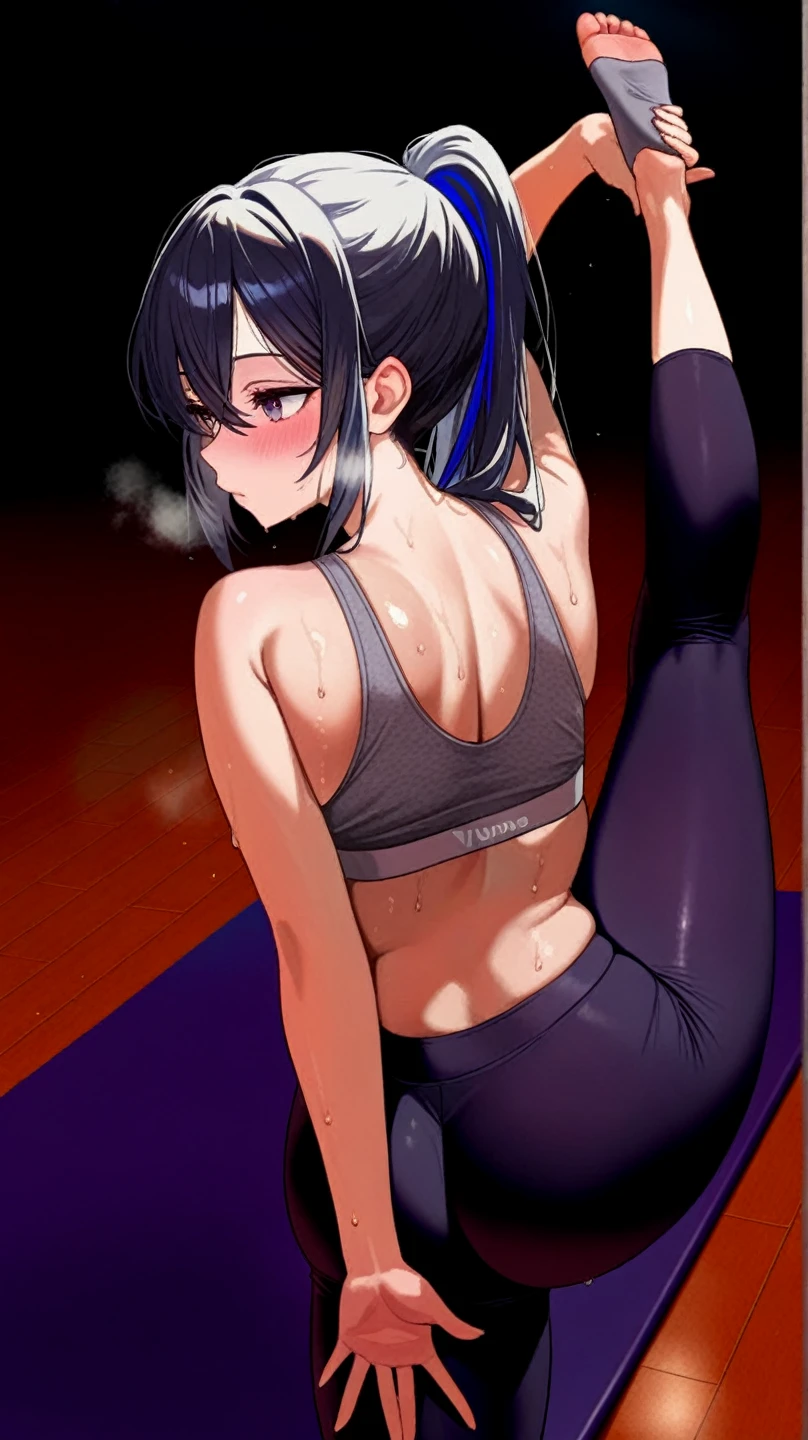 The left eye is dark blue,The right eye is red and purple,One head is long, shiny black hair,Often tied into a high ponytail,Looks vibrant。Eyes are me'I'm most proud of,The left eye is dark blue,The right eye is red and purple,heterochromatic eyes make me look mysterious and charming。White skin,rosy lips,Looks cute and playful。The left eye is dark blue,The right eye is red and purple,heterochromatic eyes,Eye color is different