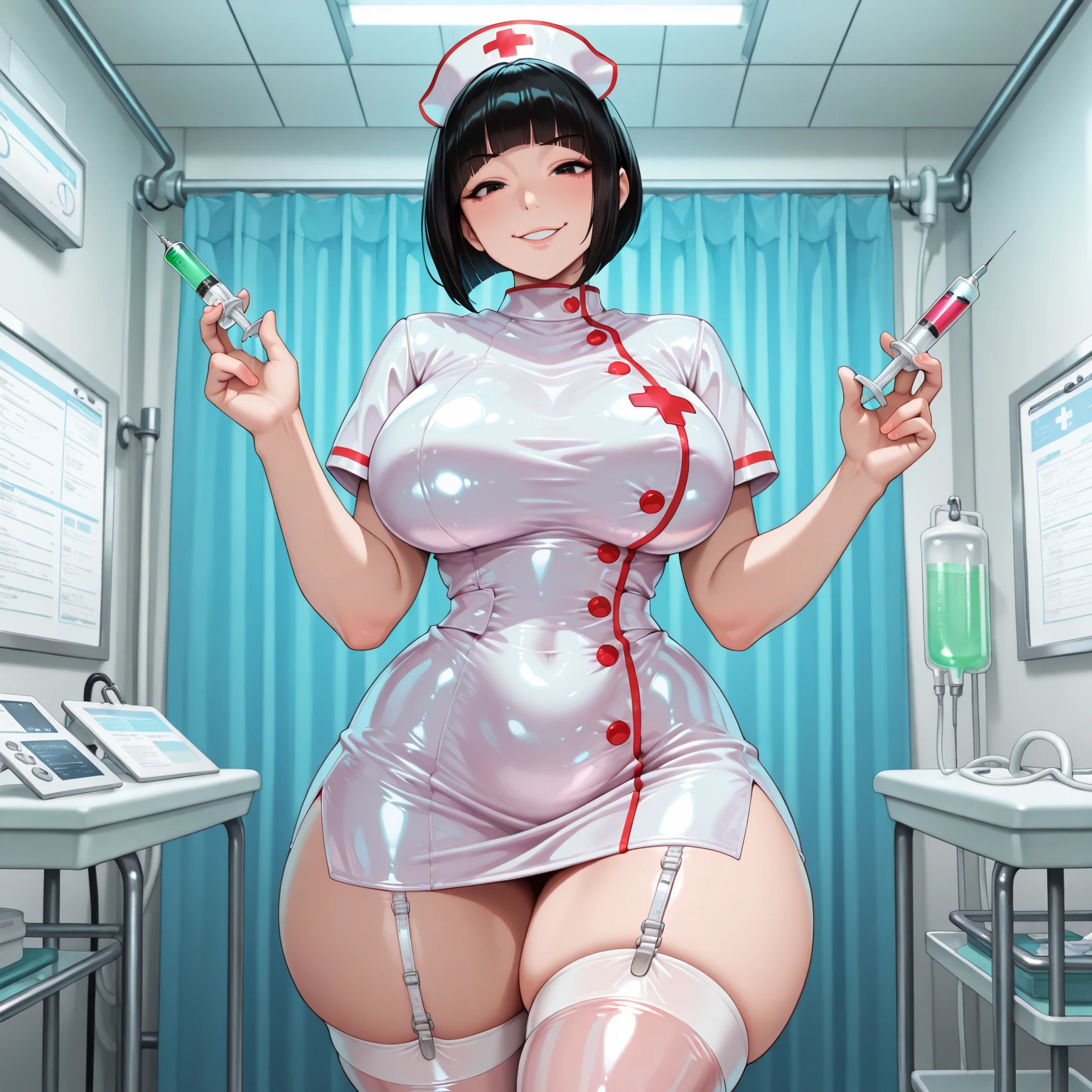{{high quality}}, {{best quality}}, {game cg},nsfw,2girl, yuri, nude, white robe on shoulders,closed mouth, red blush, futanari,sitting on chair,hand job, cum, {{{heavy orgasm}}}, in heat, aroused, in laboratory, flasks, chemicals, best quality, amazing quality, very aesthetic, absurdres, nuned)bubble helmet, space helmet, cum on penis