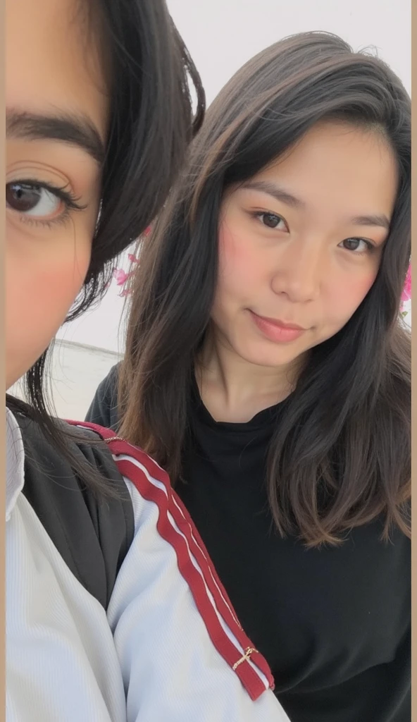 The girl on the left of the picture has become even better-looking