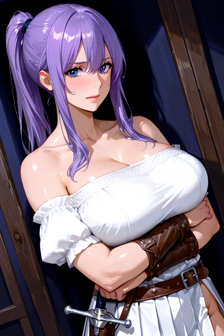 huge breasts,topless,show off nipples,masterpiece, best quality, highly quality ,Aya-Natsume-KJ, short hair, pants, denim, jeans, unzipped , (photorealistic:1.2) , ahoge,((pubic hair)),from front
