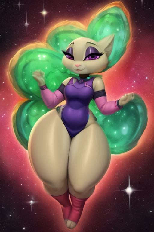 (((highly detailed, high quality, masterpiece, beautiful))), (((full shot, back side view))), (((Lesangd_tw art))), (((fredbear (fnia)))), (((five nights in anime))), (((athletic female))), mature female, eye mommy, sensual mommy, (((tall female))), animatronic, bear, Candid, canine, canis, mammal, robot, humanoid, (((cameltoes))), curved leaves, 5 fingers, 5 toes, big butt, large ass, gold body, gold fur, countershade inner ear, countershade snout, countershade neck, countershade breasts, countershade stomach, purple eye, purple nails, black nose, flat face, animal nose, chin, tuft cheeks, facial tuft, tuft shoulders, hair fur, (purple eyelashes and eyeliner), purple lipstick, (((black eyebrowns))), (((thick eyebrowns))), (((raised inner brow and brow lowed))), very long hair, butt length hair, beautiful hair, silky hair, spiky hair strands, tufts of hair on the forehead on the sides of the face at shoulder level, thin tufts of hair on the forehead separated at eye level, large hair back, three freckles on each cheek, plump labia, segmented ears, segmented head, metal neck, (((bubble ass))), busty, butt, (((claws))), purple top hat, purple bow tie, (((purple one piece swimsuit))), cleavage, (((feet detail))), feets together, fingers, genital outline, grabbing own ass, holding ass, one hand on ass, humanoid feet, humanoid hands, (((horny face))), in love to the viewer, large bum, looking at viewer, nails, partially visible vulva, plantigrade, presenting ass, shorts tail, fluffy tail, (((protective mother countenance))), pose, sensual eye, narrowed eyes, half-closed eyes, bedroom eyes, sensual body, smile, soles, (((soft soles))), (((meaty soles))), arched soles, tiptoes, feet blush, (((sole blush))), solo, sheap space, standing, long tail, thick thighs, thighs together, (((toe claws))), long claws, toes, (((voluptuous))), huge thighs, wide hips, curvy figure, curvaceous, absurd res, hi res, signature, in a spaceship next to a large window space