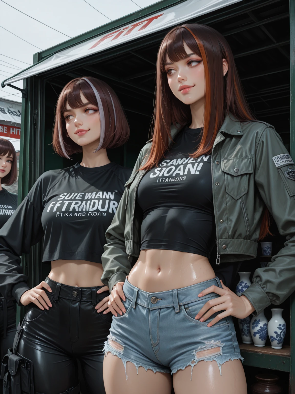 Evolution before and after woman academy