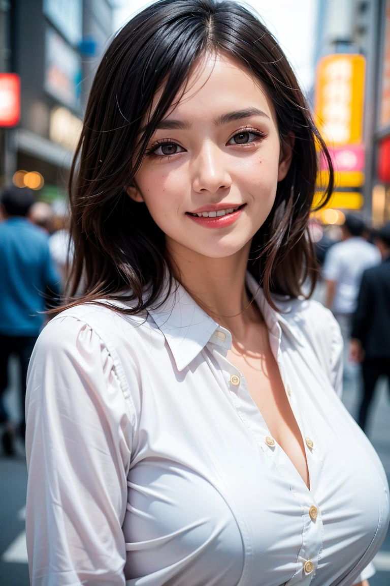 ((highest quality、8k、masterpiece:1.3))、sharp focus:1.2、beautiful woman with perfect figure:1.4、slender abs:1.2、((layer cut、big breasts:1.2))、(rain、street:1.2)、wet body:1.5、Highly detailed face and skin texture、detailed eyes、double eyelid、bob cut hair, Cherry tree、tulip、18-year-old、Cafe、In front of the station、