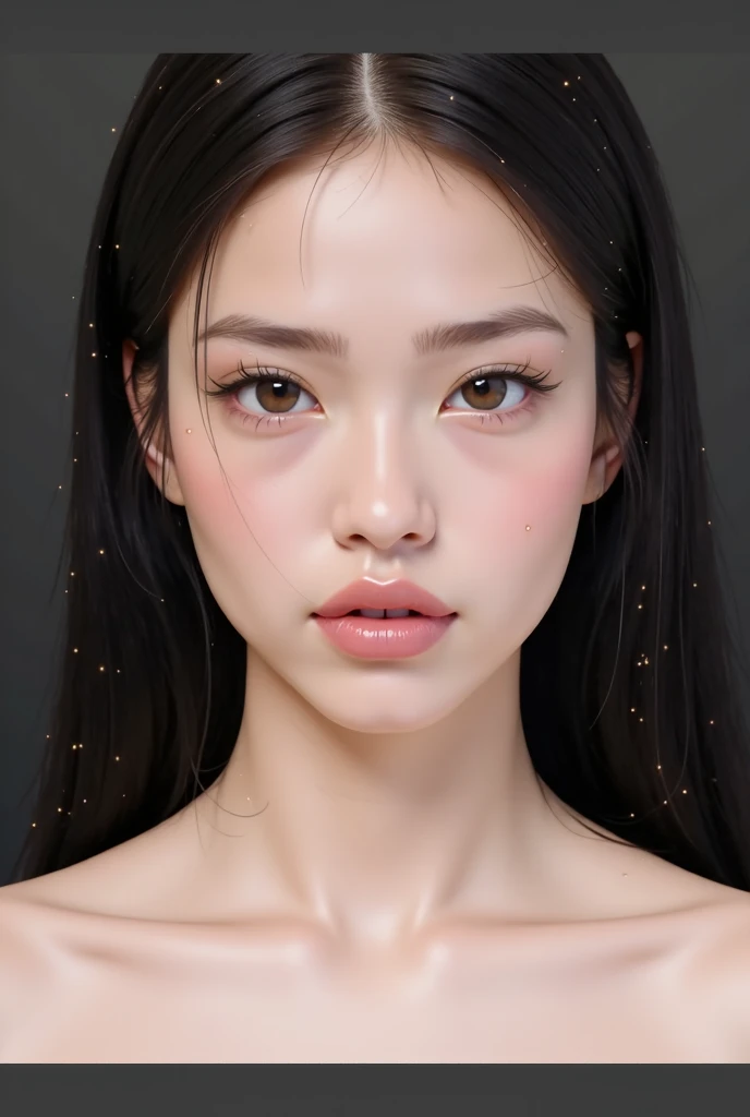 a close up of a woman with a very big breast posing for a picture, beautiful south korean woman, beautiful young korean woman, heonhwa choe, gorgeous young korean woman, lee ji-eun, lee ji - eun, popular korean makeup, young adorable korean face, jaeyeon nam, korean face features, hwang se - on, popular south korean makeup