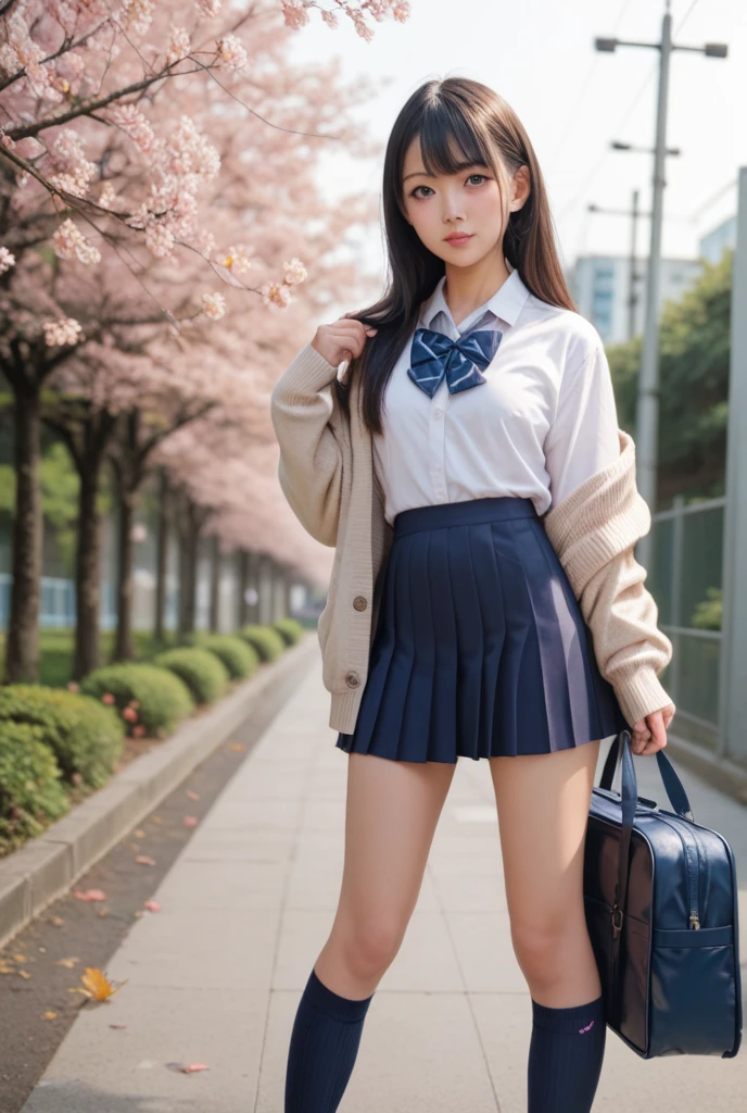 Beautiful illustration、top-quality、超A high resolution、Professional、Very realistic、Cute little girl s、a junior high school student、夏天、((Embarrassed look:1.2))、stick out your chin、full body Esbian、Slouched、a short skirt