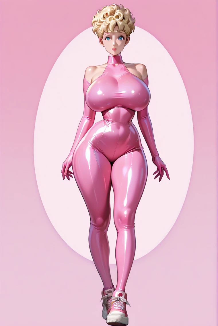 Mind controlled chub li, bimbo body, leotard
