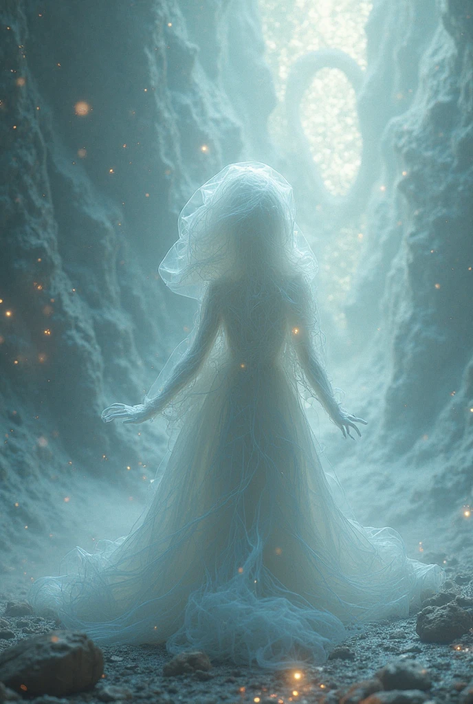 a woman levitating in a surreal, dreamlike environment, realistic, photorealistic, highly detailed, full action poses. surrounded by glowing magnetic energy fields, ethereal, otherworldly, warm color palette, dramatic lighting, cinematic composition¡Descubre los Secretos de la Levitación Magnética!