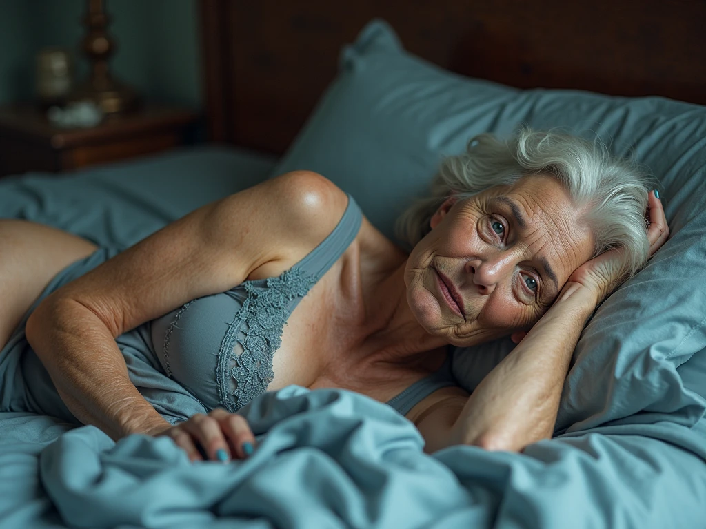granny in 4 taking anal in bed