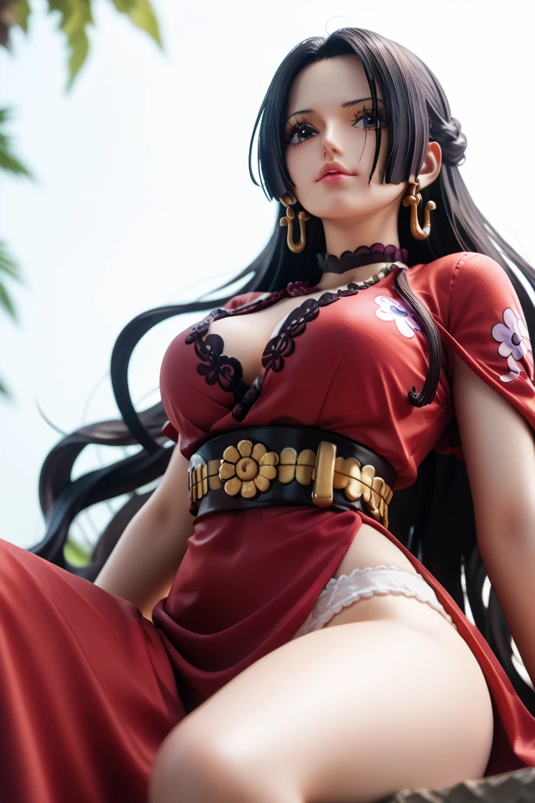 (*K) HD, highest quality, WorKs of masters, High resolution, 1 girl, nezuKo Kamada, ((nezuKo of demon slayer)) super beautiful face, Super beautiful eyes, Super beautiful hair,trendy outfit,magazine cover,sexy and attractive,explosion of colors,BlacK color hair,Big hairpin,full body esbian,squatted