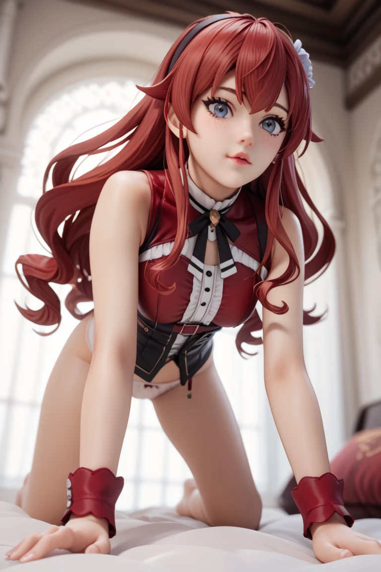 ((Obra maestra,La mejor calidad, Detallado)), de espalda contra la pared, Souryuu Asuka Langley, Traje de prueba,
