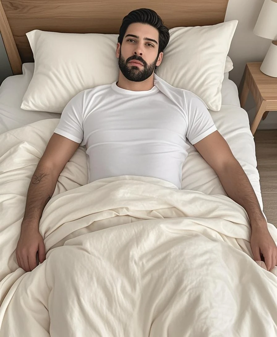 Half Asian half Latino handsome, hairy , sleeping 