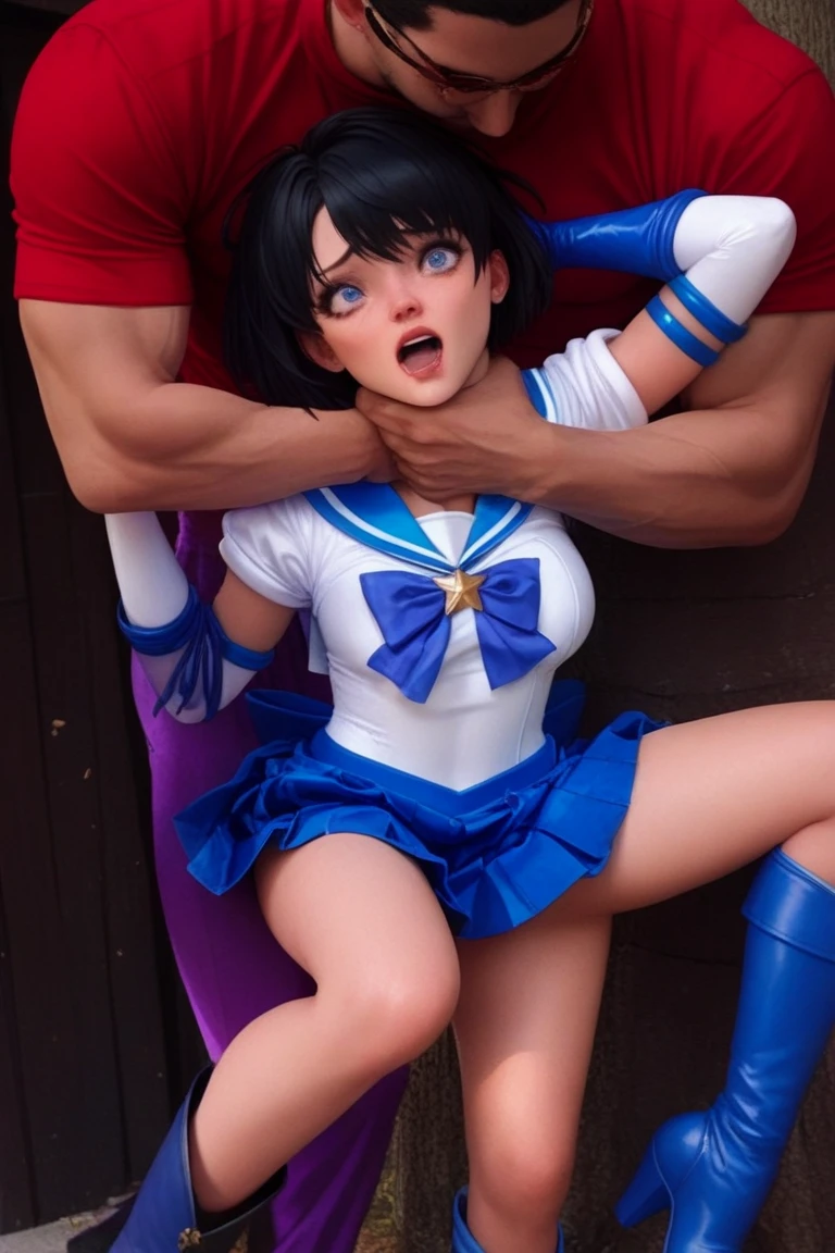SAILOR Saturn, (Sailor Saturn fucks in cowgirl position:1.9999), ((masterpiece, complete limbs, 8 heads and bodies, full finger, realistic, highest quality, High resolution, real women pictures:1.87)), Beautiful girl having sex with a man, Nostrils are not visible, ((16 year old girl wearing sailor warrior costume:1.9947)), curved body, (sailor warrior enamel white leotard enamel white gloves choker:1.79), (slender body shape:1.9), thin waist, Cowgirl, ((Anatomically correct:1.007)), Beautiful depiction of the vagina, sailor warrior costume, ((Beautiful girl spreads her legs wide open and has sex:1.97)), barefoot, beautiful feet, Beautiful thighs, (Beautiful girl inserting penis into vagina in cowgirl position:1.7419), saddle, Having sex with a perverted man in cowgirl position, (Too cute small face:1.47), The body is wet with lotion, Skin-tight white leotard, penis inserts into vagina, nose too small, 16 year old beautiful girl has sex with clothes on, Beautiful girl straddling a man, ((a man exposes his penis:1.714)), (pretty gurdian Sailor Moon), (put your hands behind your head:1.7419), (exact limbs:1.79), Sailor Saturn puts penis in her vagina and shakes her hips, lips slightly open, (outdoor:1.37), short-haired with bangs, (Sailor Saturn exposes her lower body:1.47), (leotard is white:1.17)