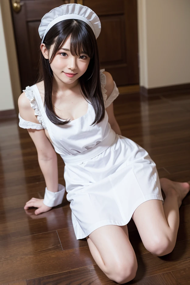 4086kbit,Attention to detail,The Truth About Skin and Skin Texture,
((Bunny girl in maid clothes:1.6)),
((Wearing black tights,The best smile,Full Body Shot,Wearing black high heels,Top View:1.5)),
((Glass-walled bedroom, Chic Wallpaper, Spotlight:1.2)),
((Age 25, Eri Tokunaga naked, Naughty lips, Sexy body:1.2)),
((Small breasts, Flat Chest, chest is slightly drooping, Lips slightly open:1.2)),
Eye focus, Narrow shoulders, Beautiful clavicle, Thin arms, Thin legs, The back of the hand is beautiful and feminine, Slim figure, Soft belly, Tight waist, Highly detailed face, super detailed breasts, Ultra-detailed skin, Fair skin, Shiny skin, Ultra-detailed lips, Fuller lips, Thick and soft lips, Glossy pink lips, Blushing, White teeth, blue eyes, Beautiful actress makeup, Intense and cute makeup, Pink lipstick, Dark brown hair, Delicate and soft hair, (Put your hair up, Fluffy short bob:1.2), (Sweep your bangs to the side:1.2), (Stylish earrings,necklace:1.2),