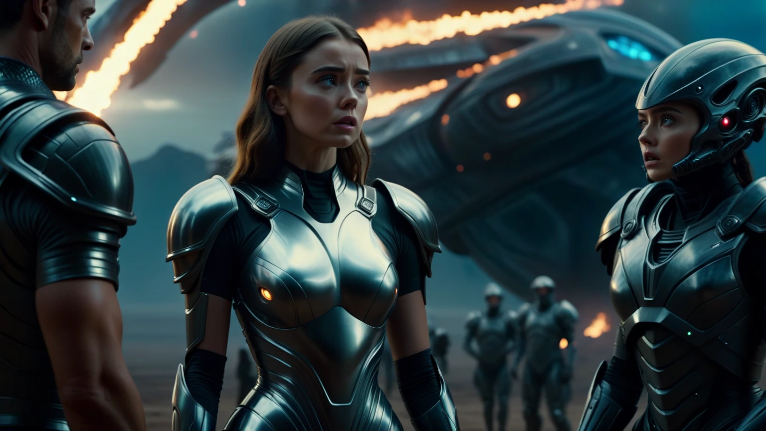 basado_en_la_pelicula_prometheus__mujer_perteneciente_a_la_tripulacion_de_la_spacecraft_prometheus__cintura_delgada_y_caderas_gruesas___abdominales y piermas musculosas. atacada por xenoform