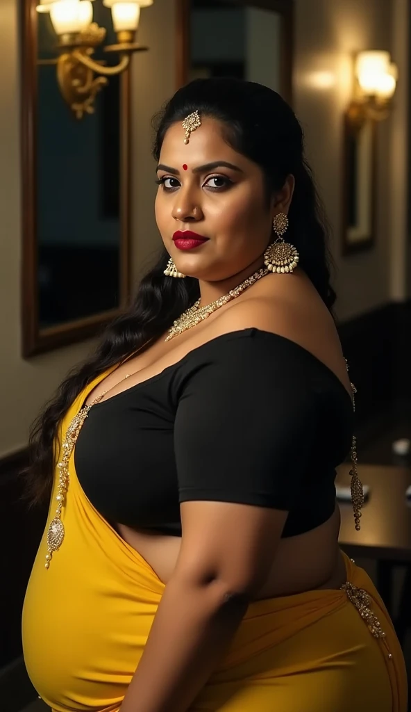 Sexy fat plus size indian bhabhi, 60 years old Woman, big Indian mommy, horny mommy, hot Amma, big Indian aunty bhabhi, wide body , heavy figure, sleeveless blouse, desi hot aunty, looks like Kriti Sanon, wearing sleeveless saree blouse, sexy sequin saree, bold saree fashion, bong saree fashion, bold hot photoshoot, sexy sequin saree, she has fleshy arms and fat wide belly, sexy armpits, showing her attractive fleshy figure, high quality skin, skin pores, skin texture, deep juicy navel, sexy navel folds, fleshy figure, jiggly belly, hyper realistic skin, RAW Foto, thick juicy figure, semma figure, hot chechi, hot Amma, aunty looking very hot in sleeveless blouse, sexy modern sleeveless blouse, Sheer Sleeveless Blouse, off shoulder blouse, aunty is very popular among young boys, seductive pose, goddess of seduction, kamadevi,