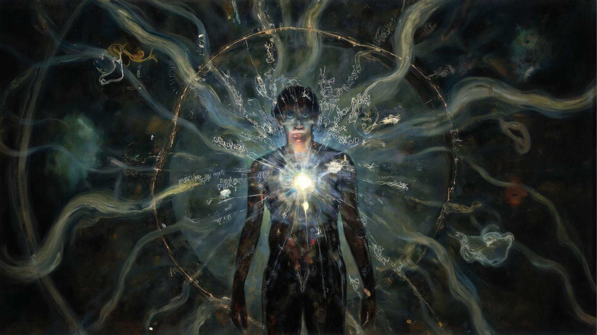 concept design,silhouette,half body,reality,photo_(medium),realistic,mosaic,(electronic fault effect:2.1),time-lapse,sci-fi style background,glitch,Extreme Flash
