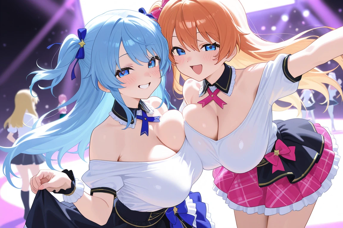hight resolution, top-quality, ultra-quality, The ultra-detailliert, lighting like a movie、full of sweat、Wearing sweat、((((sexy precure all stars)))(((blowjob、handjob、Titty fuck, on body、cum on face、)))beautiful nipples、Anatomy accurately