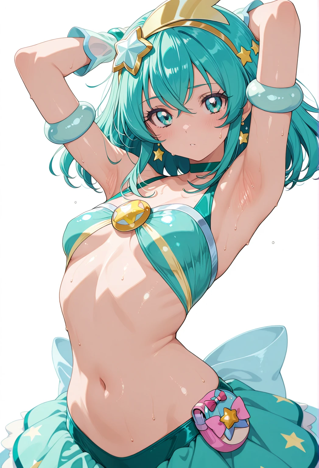 medium breast, god rays, ray tracing, sparkle, cinematic lighting, UHD, retina, masterpiece, ccurate, anatomically correct, textured skin, super detail, high details, high quality, award winning, best quality, highres, 1080P, HD, 4K, thunder aura, light aura, lum, bikini, urusei yatsura, full body,sharpteeth