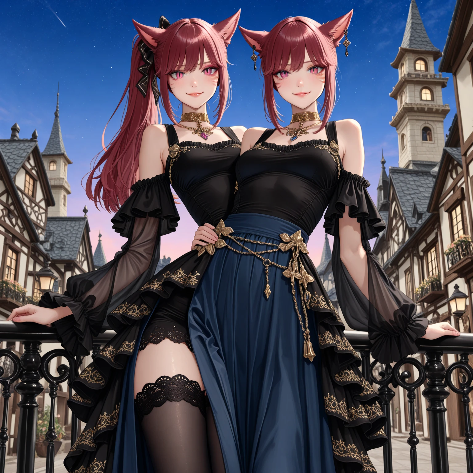 (One person) Dehya with red hair, attractive body, sexy, smiling