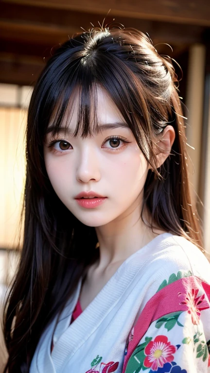 (1 nogizaka girl,raw photo,photo realistic:1.5),(best quality, high quality,HDR, highest quality,ultra high resolution,high resolution,high res,ultra high difinition,huge file size,8K,2K wallpaper,8K wallpaper,high quality texture,amazing,an extremely delicate:1.4),one girl, Japanese famous idol,beautiful face,small face,absurd,ridiculous,incredibly ridiculous,portrait,breasts close up,blurry background,(pink nurse uniform,cleavage,no makeup:1.2),medium skin,beautiful skin,detailed skin,small head,black hair,silky hair,(Japanese eyes:1.3),detailed eyes,black eyes,Japanese idol eyes,Japanese nose,5-fingers,(Light Particles, Lens Flare, Luminous Particles: 0.7),looking at viewer,bright lighting,professional lighting,girl