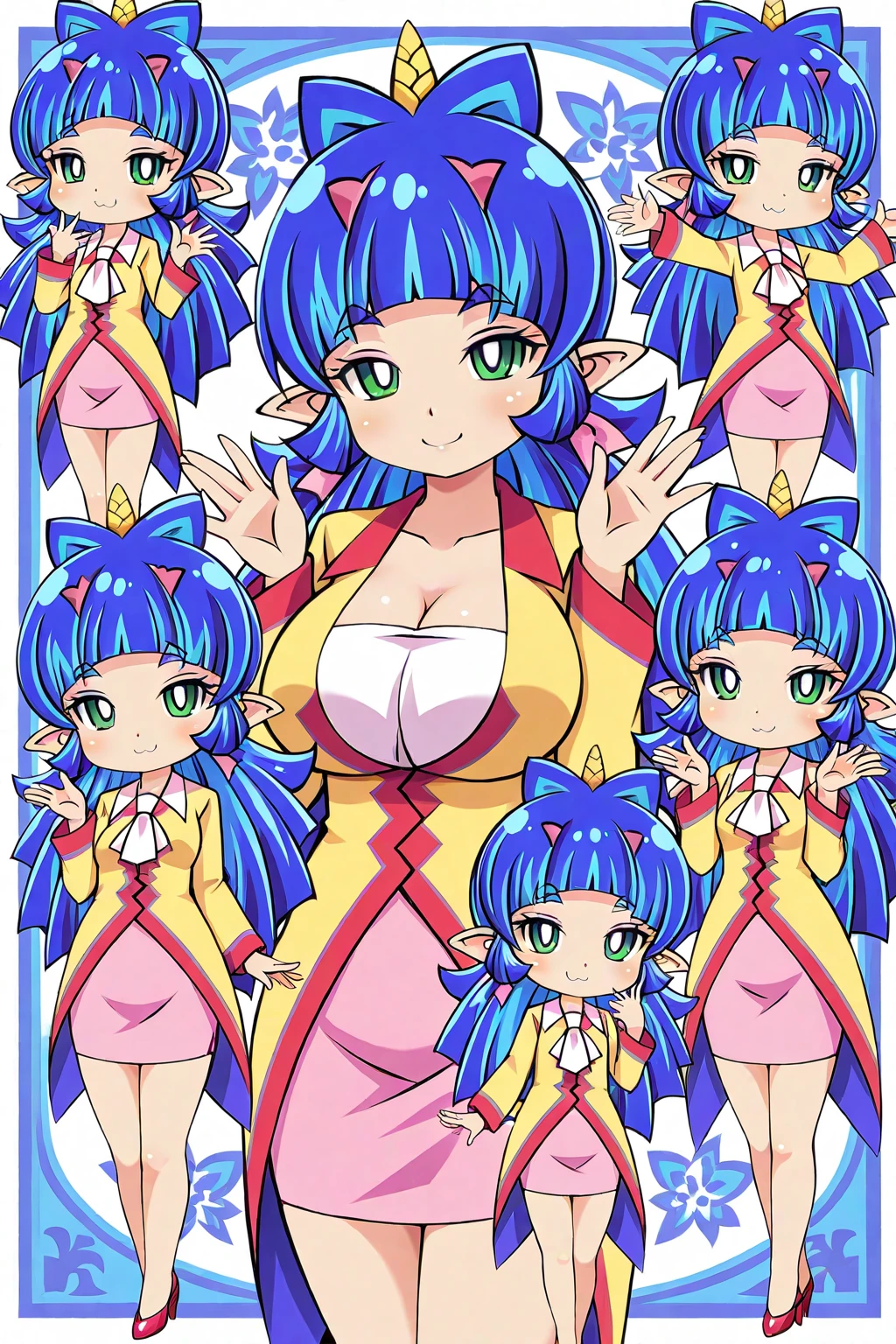 1girl(8), big breasts, 1990s, 1990 anime, Splatoon, (masterpiece; high definition)