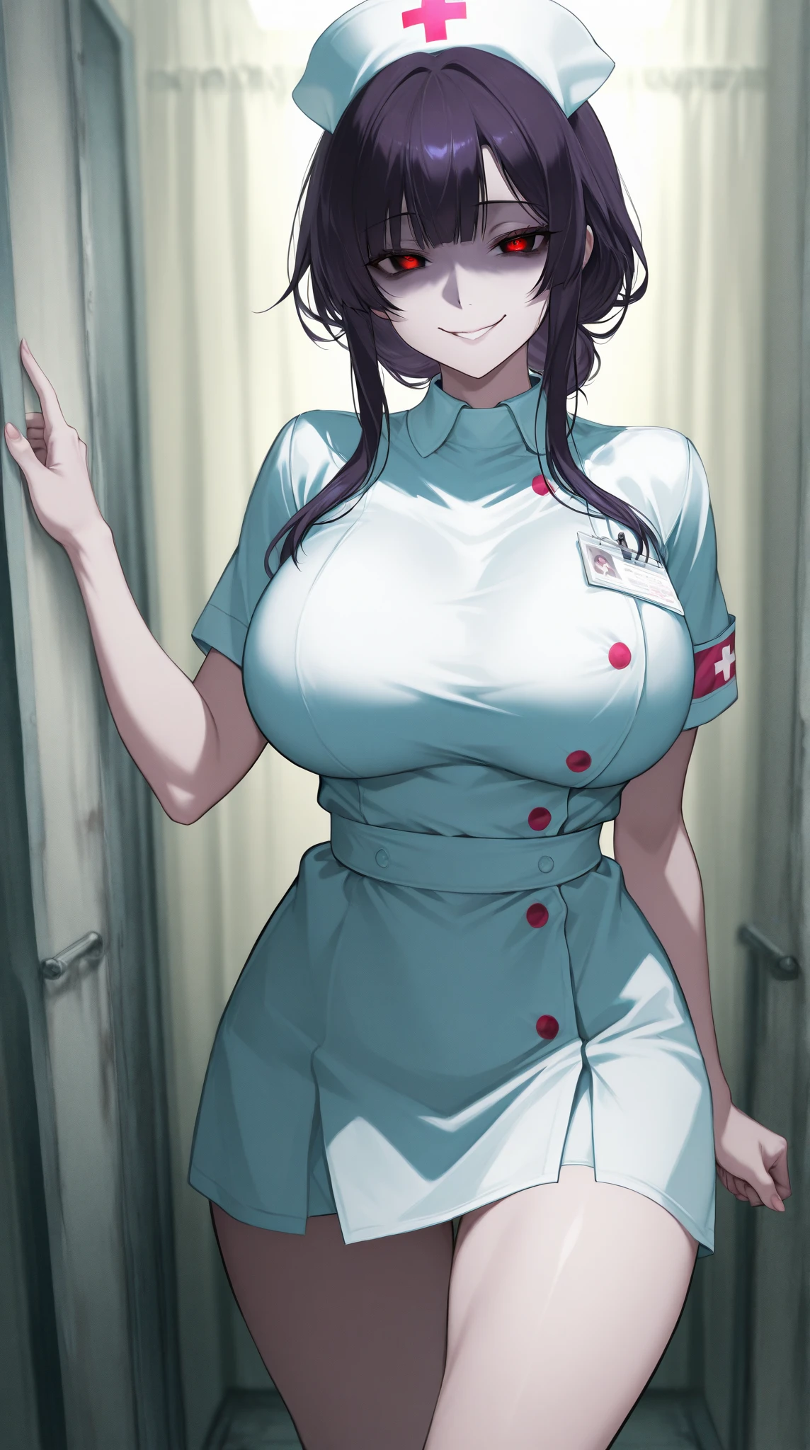 Huge breasts,Nurse's uniform